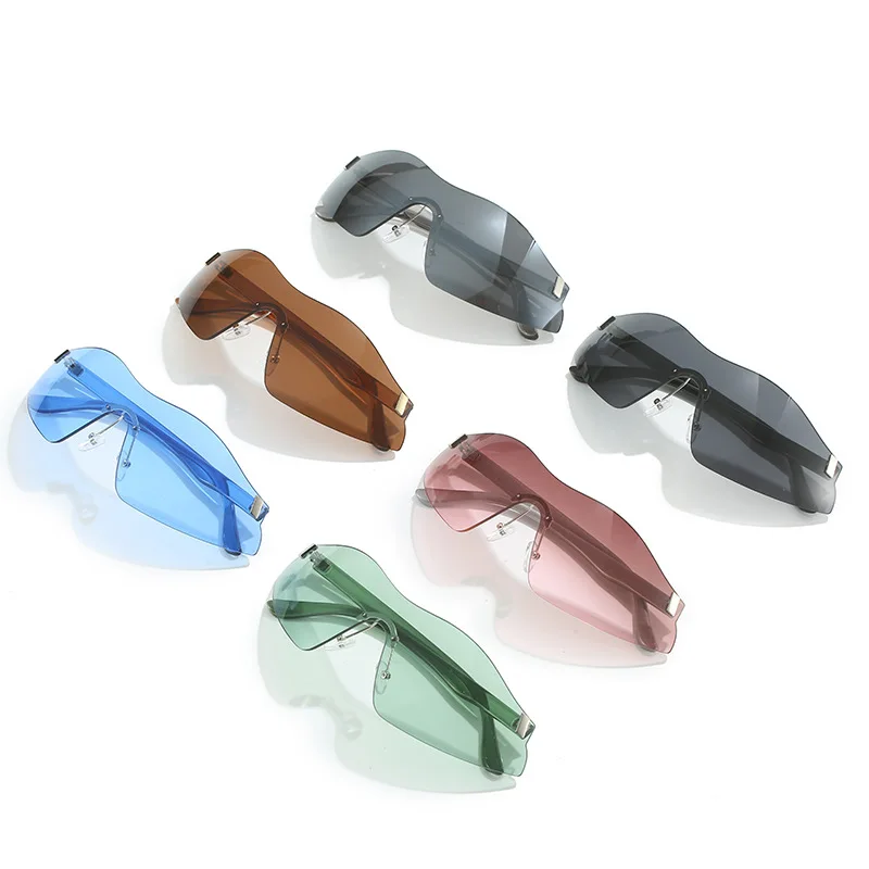 DL GLASSES Y2K Shade Sunglasses One-Piece Cycling Eyewear Custom UV400 Protection Oculos 2024 New Year Glasses