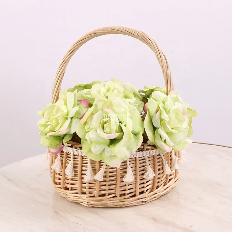 Hot Sale 2024 New 10Cm Eternal Roses Flowers Crown Headband Baby Rose Flower Head