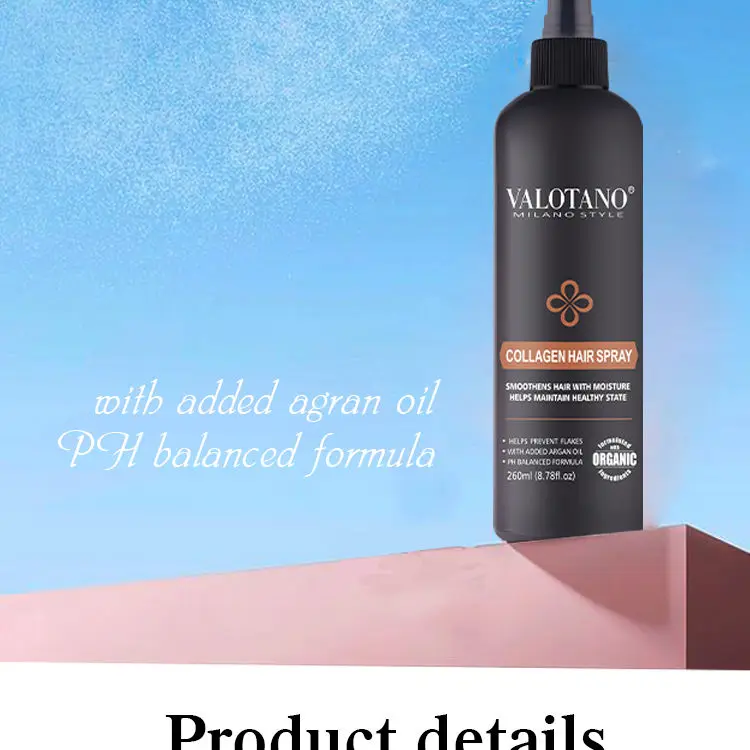 Valotano Collagen Hair Spray Best Hair Products For Women Beauty Personal Care OEM ODM