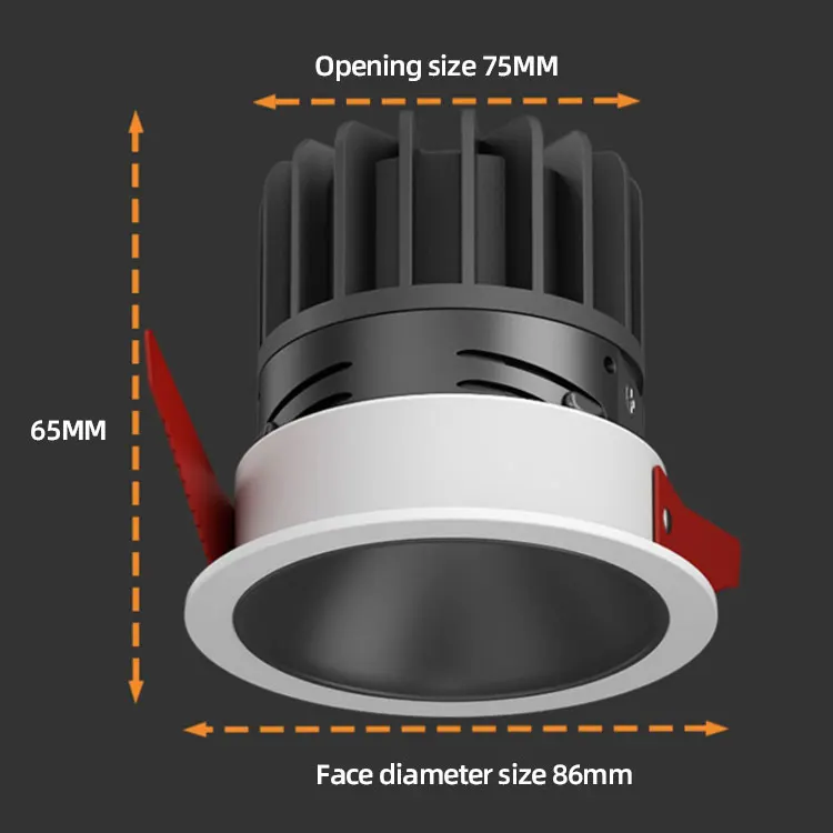 Cob Ceiling Led Recessed Mounting Downlight 7w Adjustable Chrome Spot Downlight Double Lamps Super Fashion Model 12w Down Light
