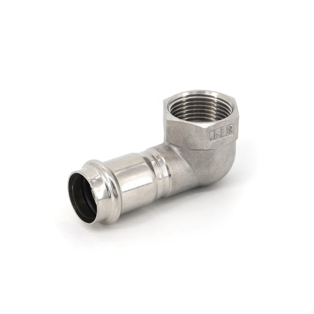 Hot selling Stainless Steel Press Pipe fitting, Short female elbow Male elbow