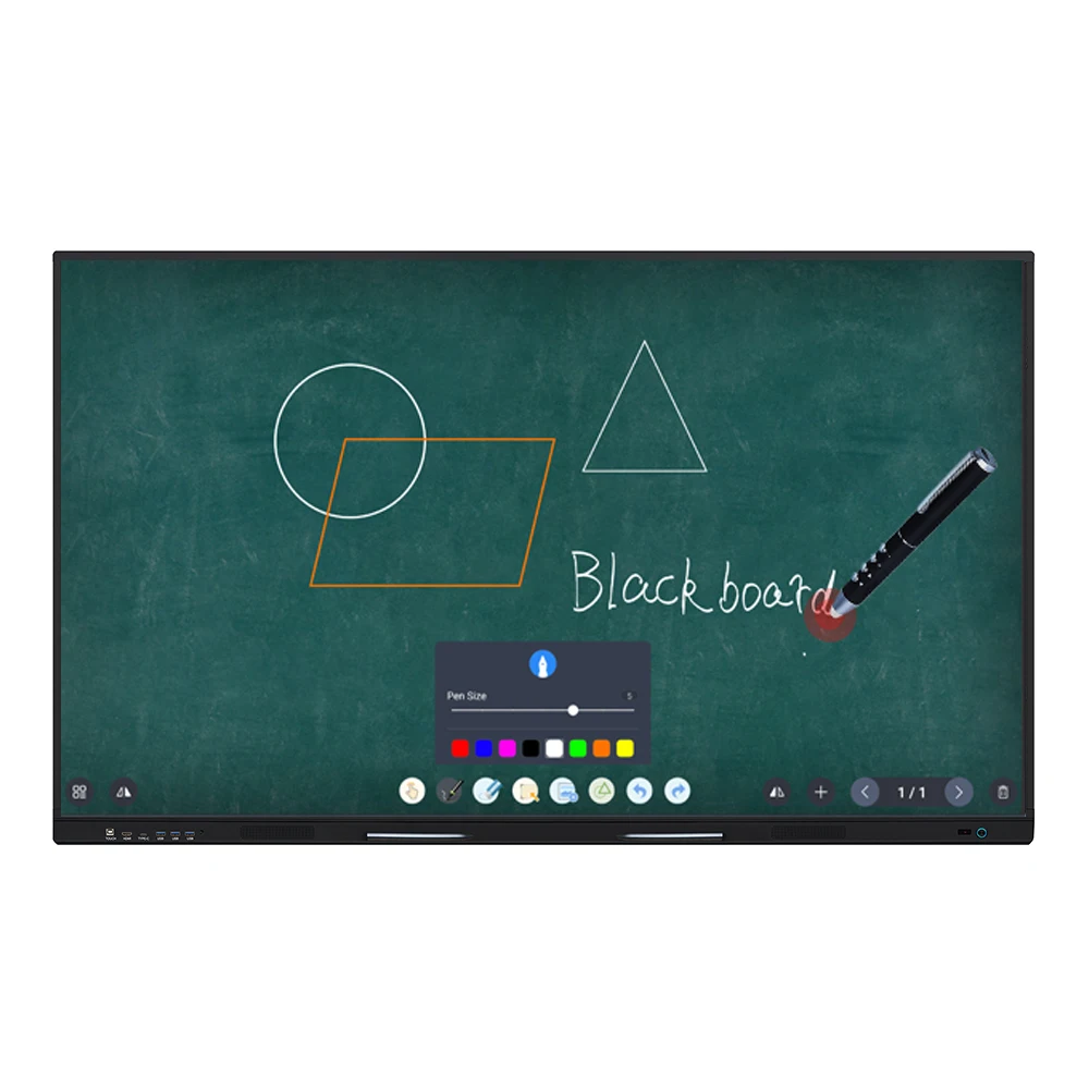 LT 75 Inch Made in China OEM E-board Smart Board Lcd Panel Interactive Display Digital Blackboard