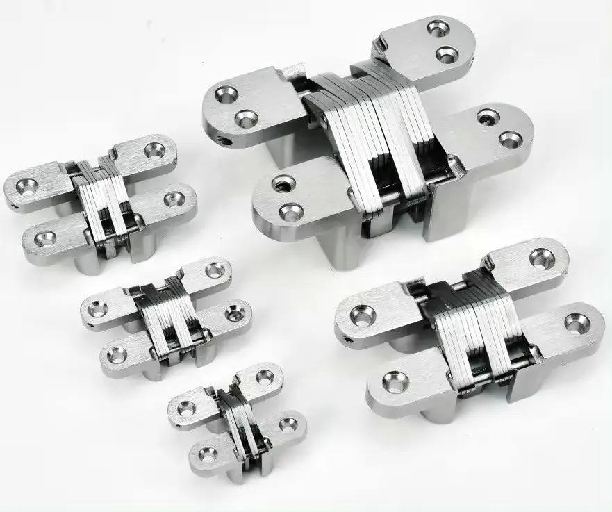 Golden Supplier Heavy Duty 180 Degree Zinc Alloy 3D Adjustable Hidden Concealed Hinge Invisible Door Hinge