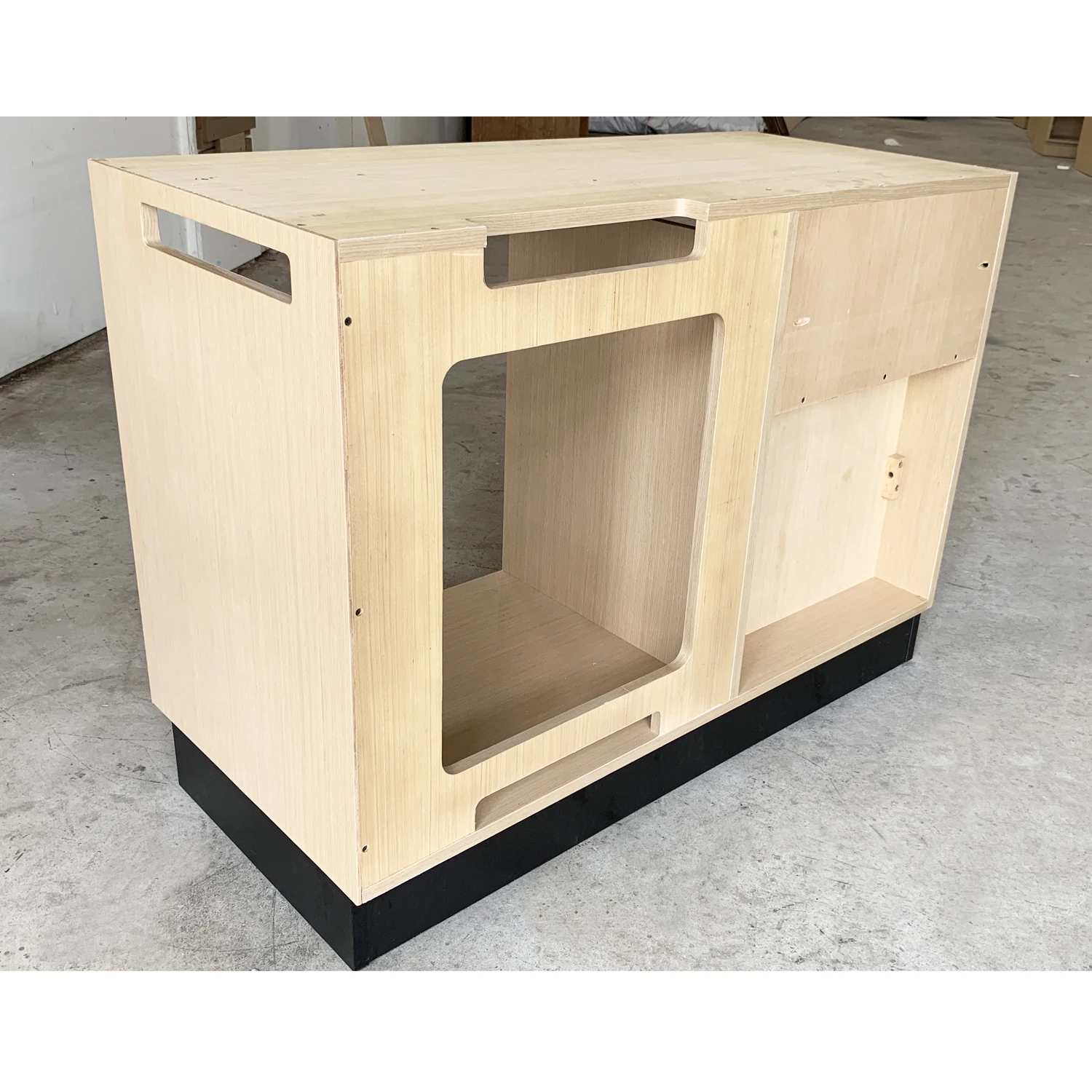 Modern hotel refrigerator wooden cabinet