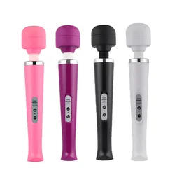Top Seller Powerful Quiet Vibration Vibrator Super Large Headed Magic AV Wand USB Charging Female Pussy Vaginal Magic Massager