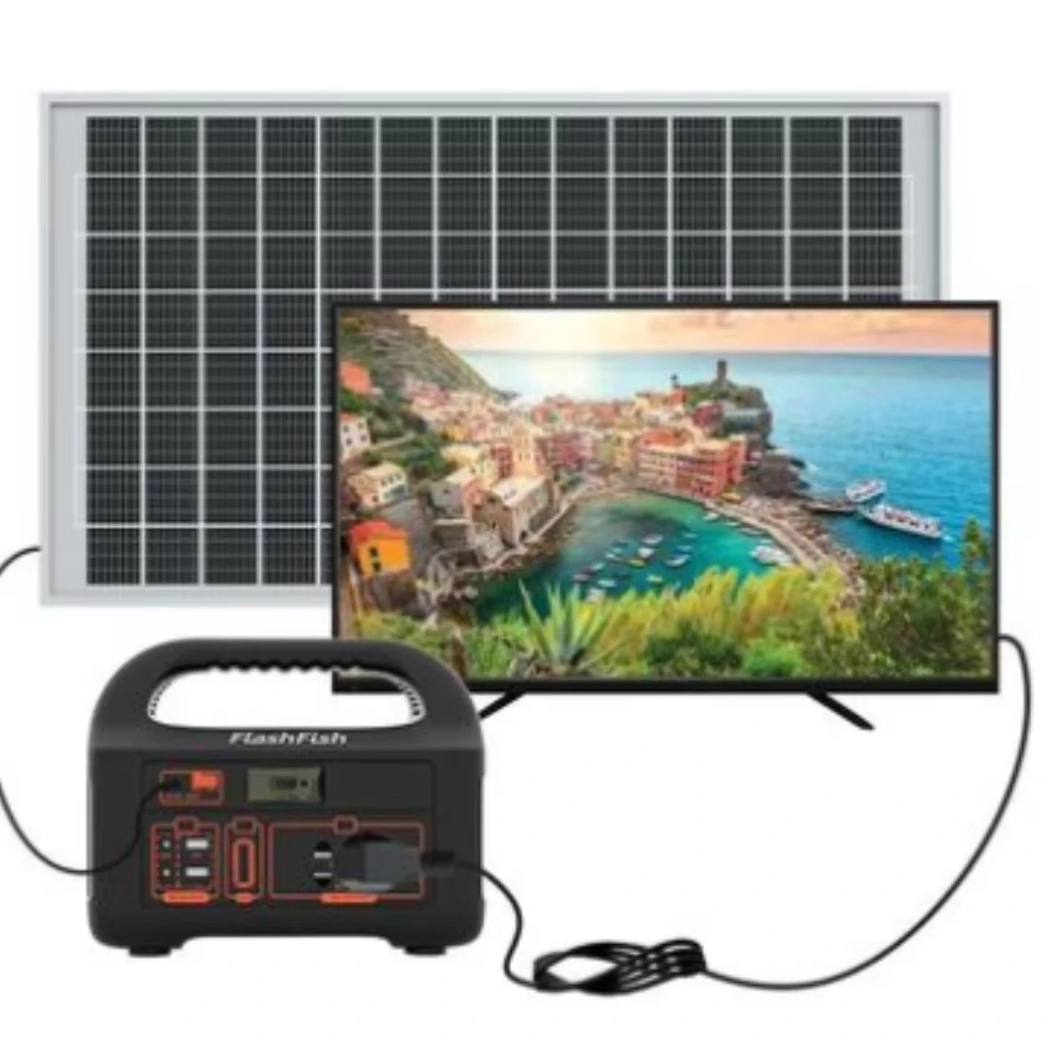Распродажа солнечной энергии на Ближнем Востоке с выходом переменного тока DC Smart TV для дома и школы