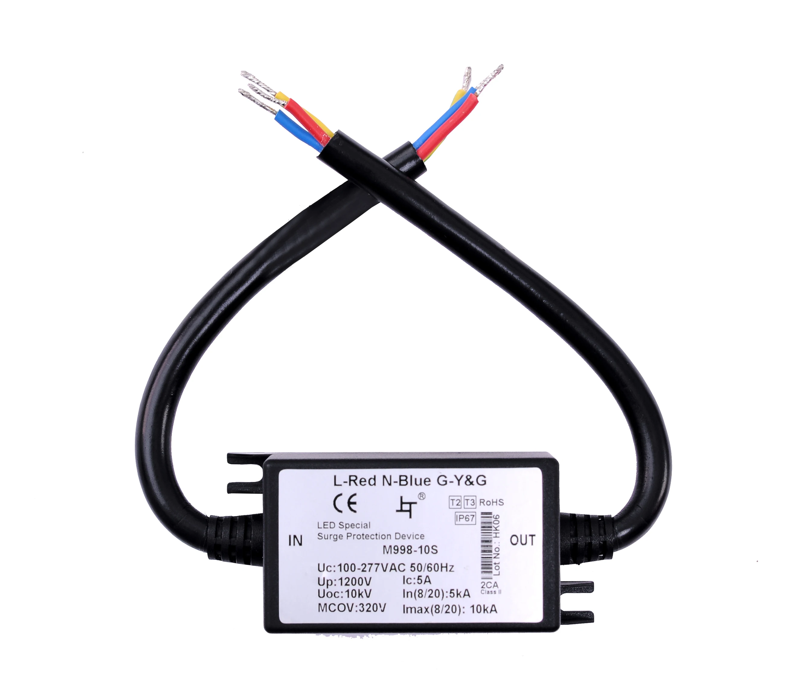 SP1 Series 120 - 277VAC 10kA Surge Protection Device for SSL Outdoor LED Street Lighting SPD