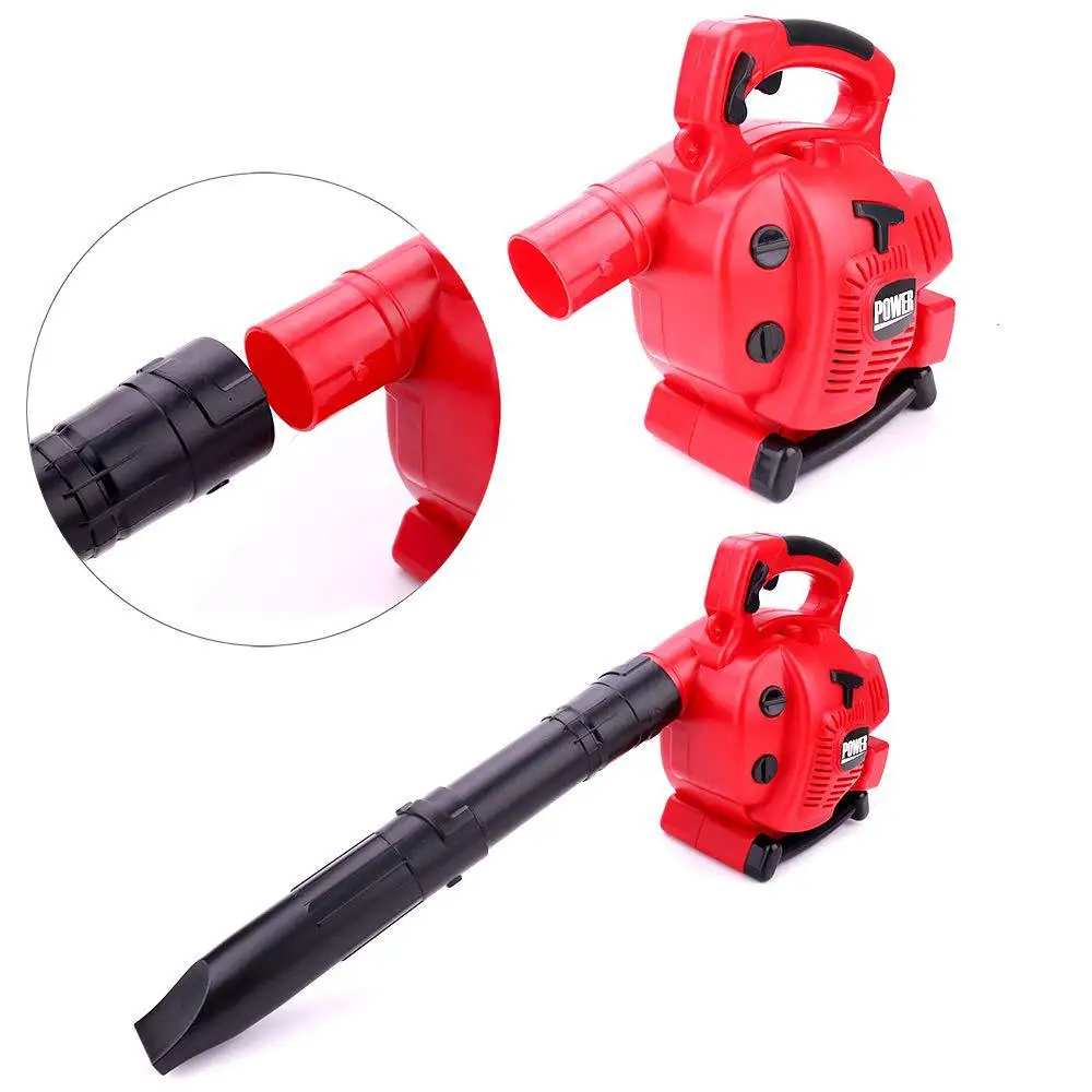 Kids Power Construction Tool Toy Leaf Blower Play Set, Boys Pretend Play Toy Outdoor Lawn Tools Air Blower Set for Toddlers