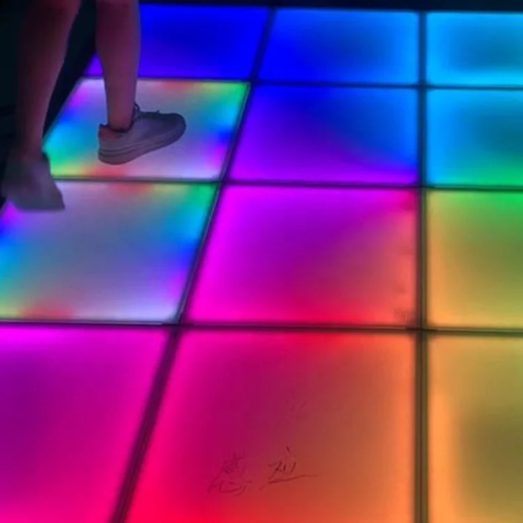 lightening thin portable interactive led dance floor rental dc