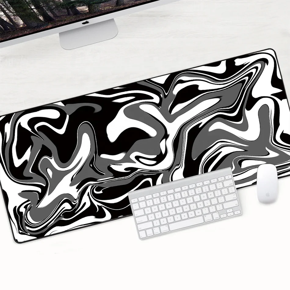 Custom Natural Rubber Geometric Mouse Gamer Pad Keyboard Desk Playmat Soft Mouse Pad