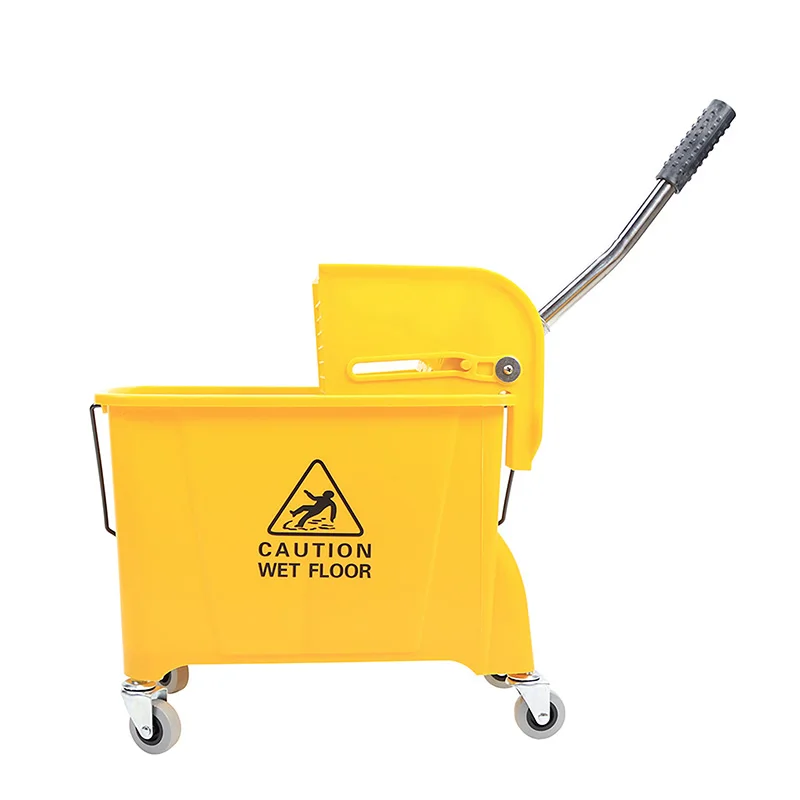 Wholesale Cheap Collapsible Mop Trolley With 360 Plastic Bucket Wringer Set For Floor Cleaning