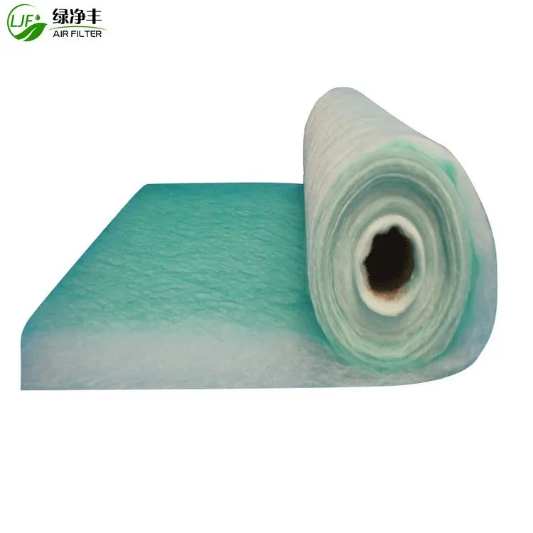 50mm 70mm Filter Arrestor Factory Manufacturing Air Material Clean Floor Fiberglass Spray Booth Filters Media For Painting Room