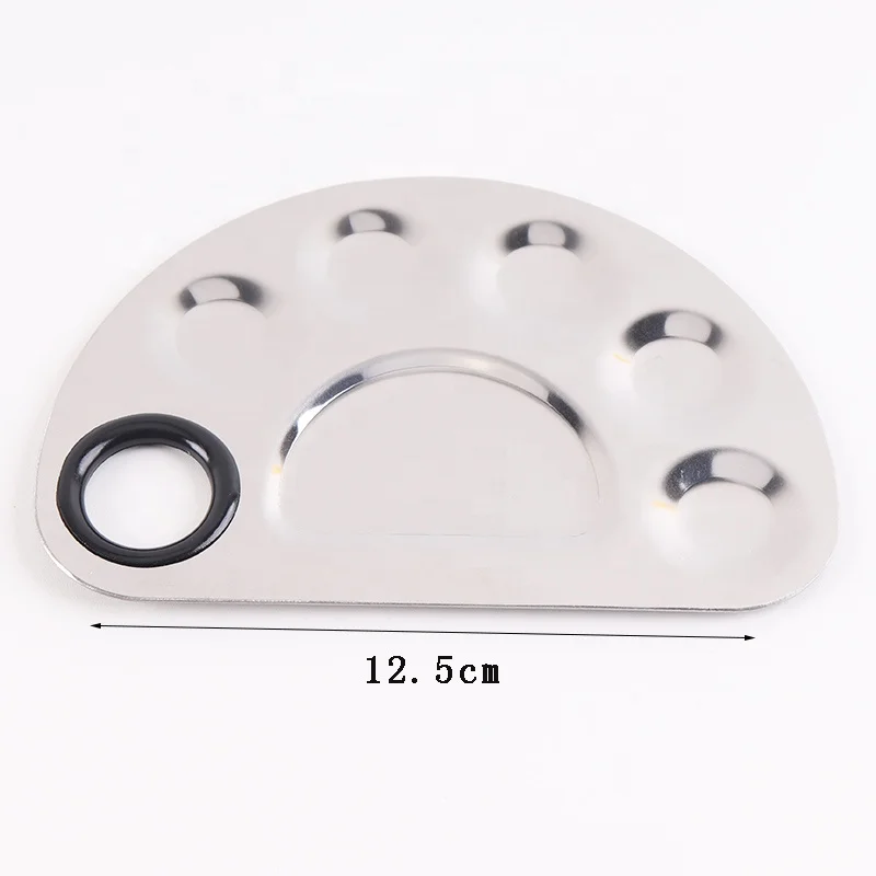 Low quantity acceptable nail art eye shadow use stainless steel cosmetic mix makeup palette spatula