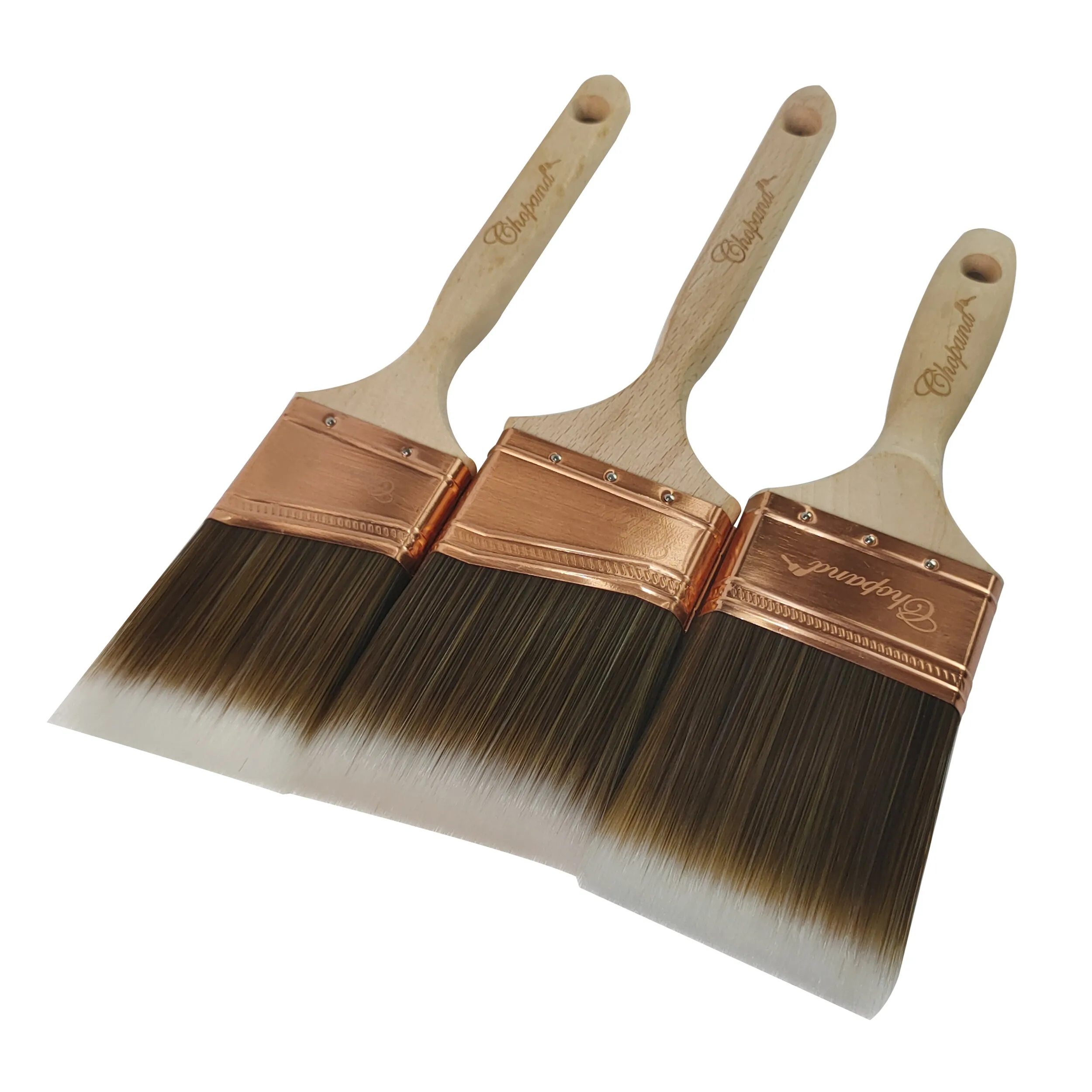 bristle paint brush High Quality Polyester  wood handle brush  paint brush set
