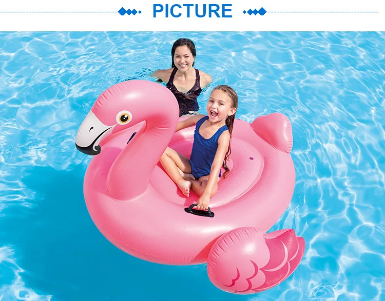 INTEX 57558  pink flamingo ride-on  inflatable flamingo island pool float kids swimming float pool