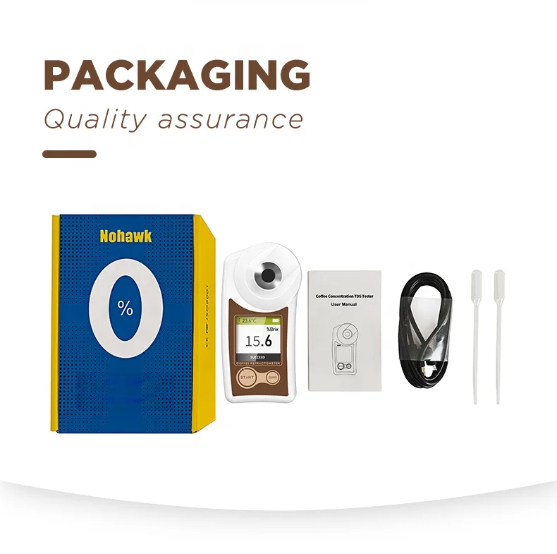 Coffee Sugar Meter TDS Unit Concentration Handheld Refractometers Digital Portable Brix Refractometer