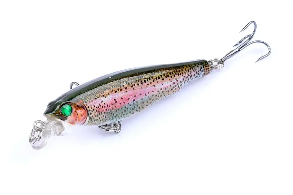 Manufacturers Wholesale Large Swing Fish Lures Fishing Sinling Minnow Lure Hard Bait With Double Section And Treble Hook