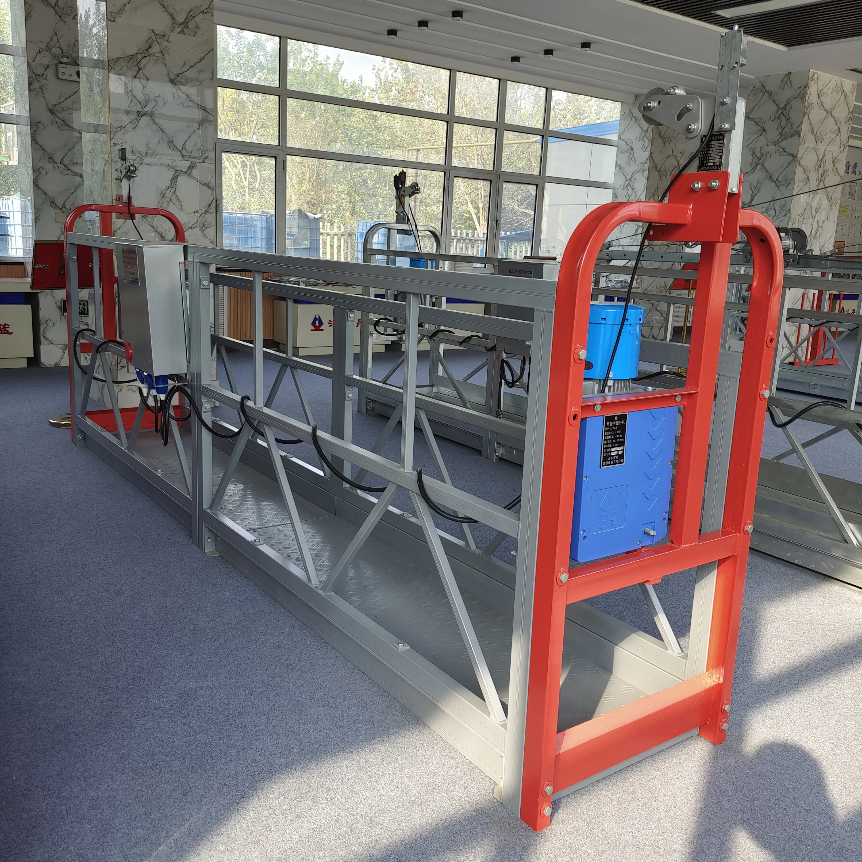 ZLP800 gondola Aluminum alloy suspended platform for construction and decoration of the exterior walls of multi-storey building