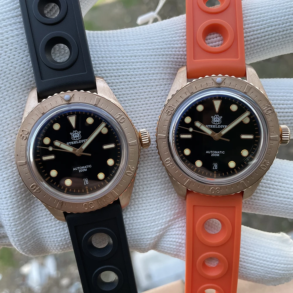 Free Shipping! SD1965S New Arrival 2019 20ATM 200m Water Resistian Bronze NH35 Mechanical Automatic Men Watch For Diving