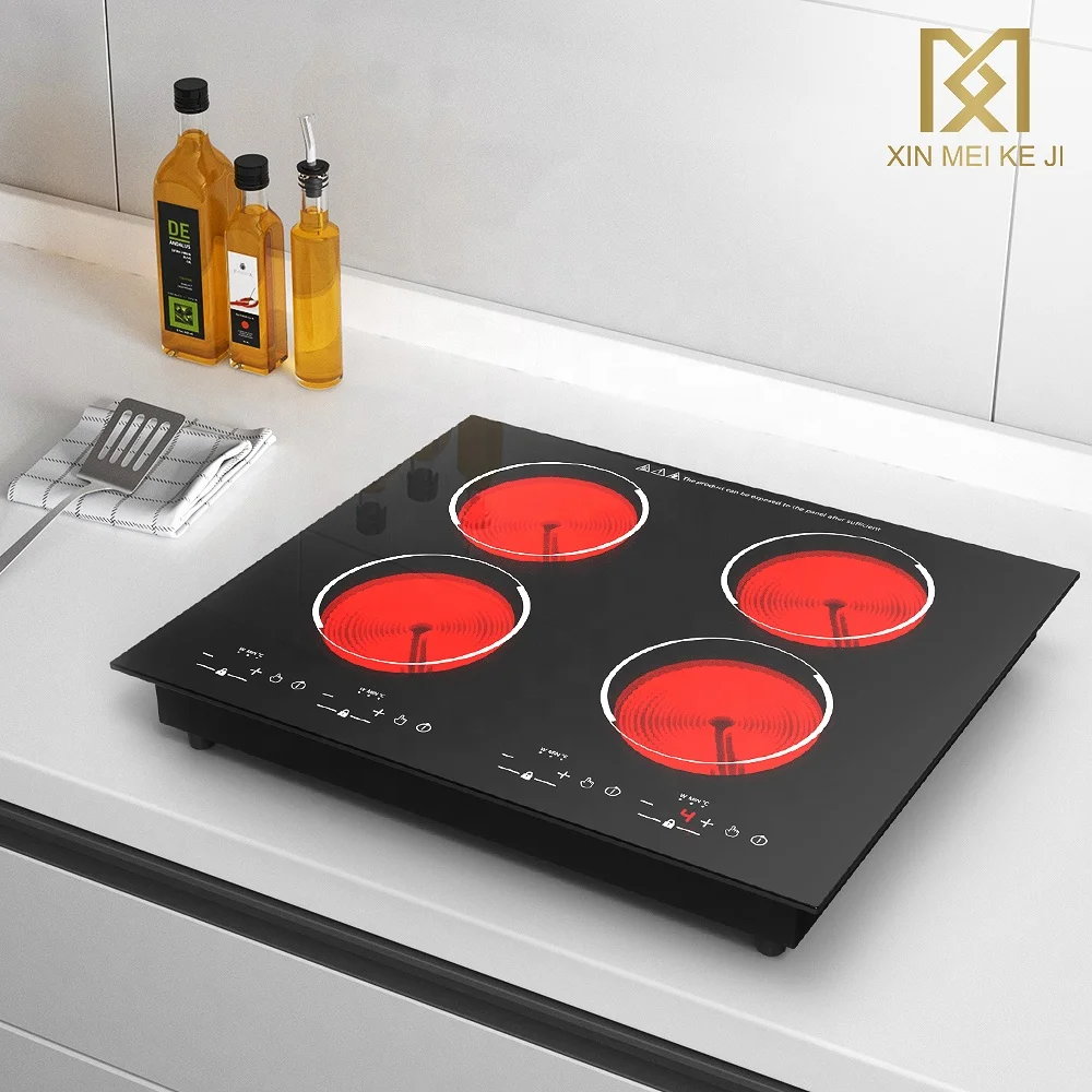 Household Hotel Kitchen 4 Burner Infrared Cooker/ Ceramic Hob
