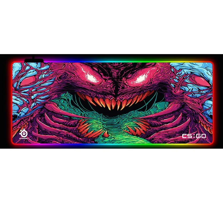 2022 Original Factory rubber RGB gaming Mouse and Keyboard pads best sell mouse pad