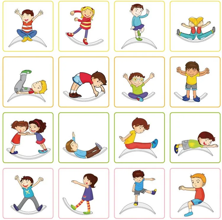New Arrival Wood Yoga Board Children Sensory Training Balance Board For Kids