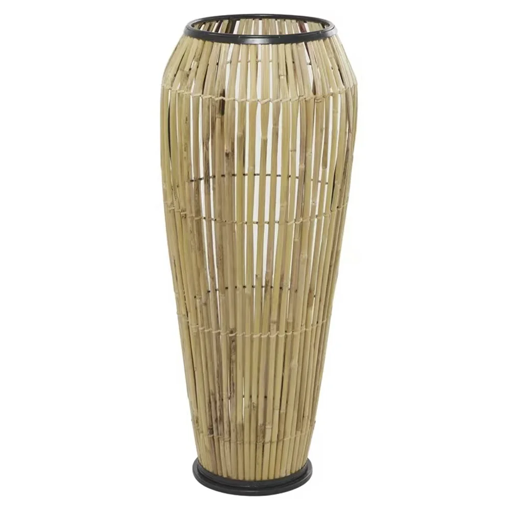 Country style  handmade bamboo rattan decorative  home decor  wedding centerpiece vase vase