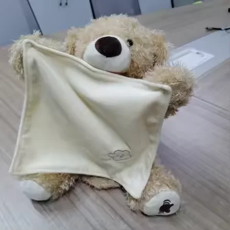 Direct Factory Talking Interactive Soft Stuffed Animal Toy Peekaboo Bear Plush Toys Animal