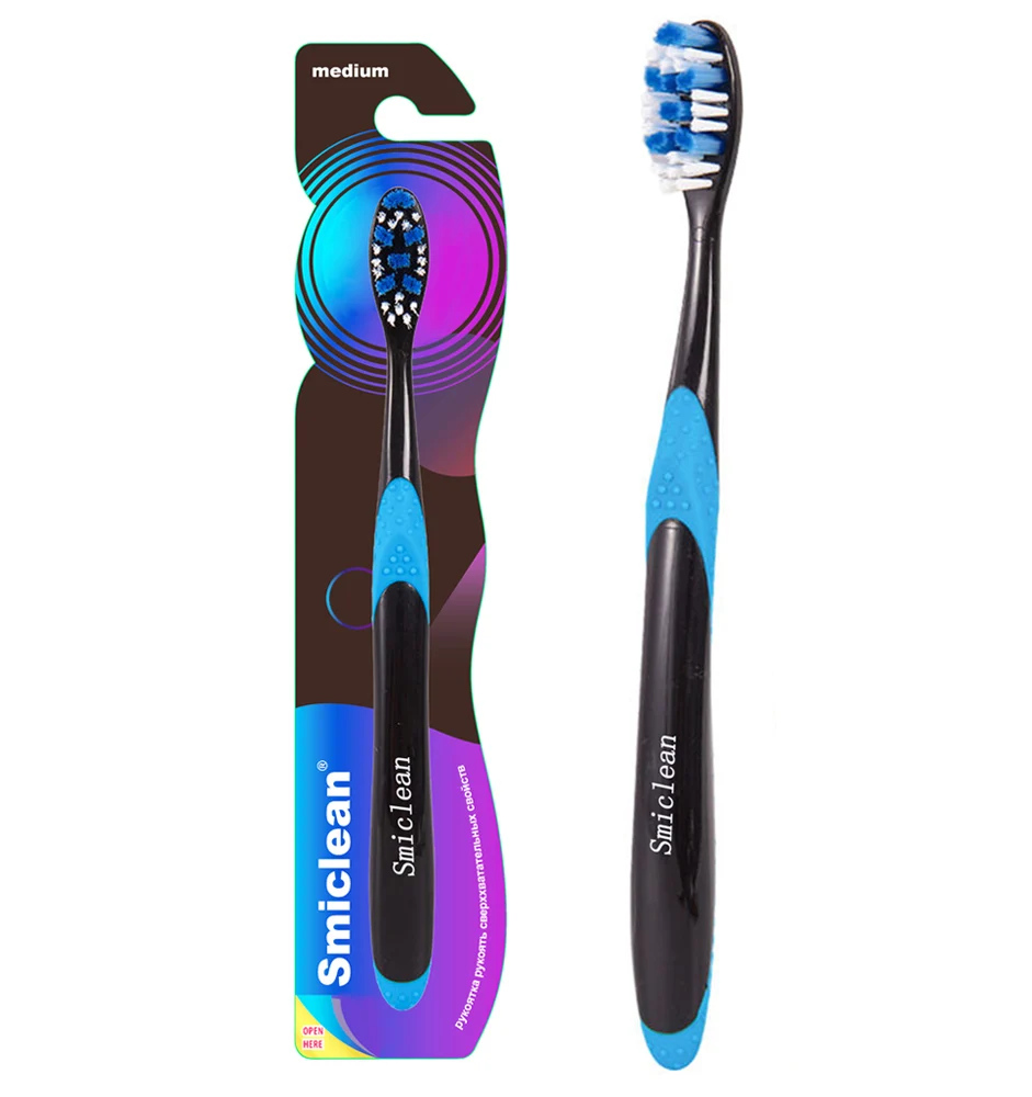 The best New design hard bristle  toothbrush for Man smokers oral cleaning