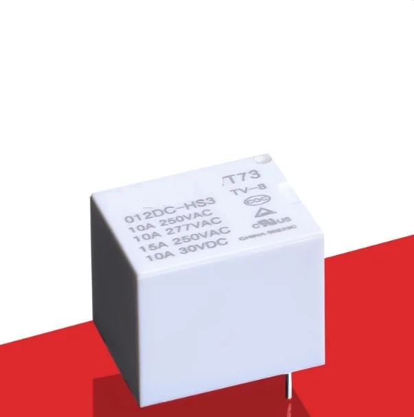 Normally open 4-pin DC5V/12V/24V ordinary relay 10A small T73 electromagnetic relay JQC-3FF