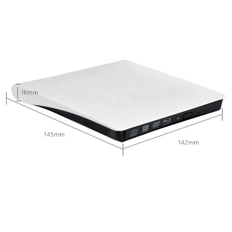 USB3.0 Blu-Ray 4K рекордер Внешний оптический привод 3D плеер BD-RE горелки записи DVD +/-RW DVD-RAM CD-плеер тонкий чехол для