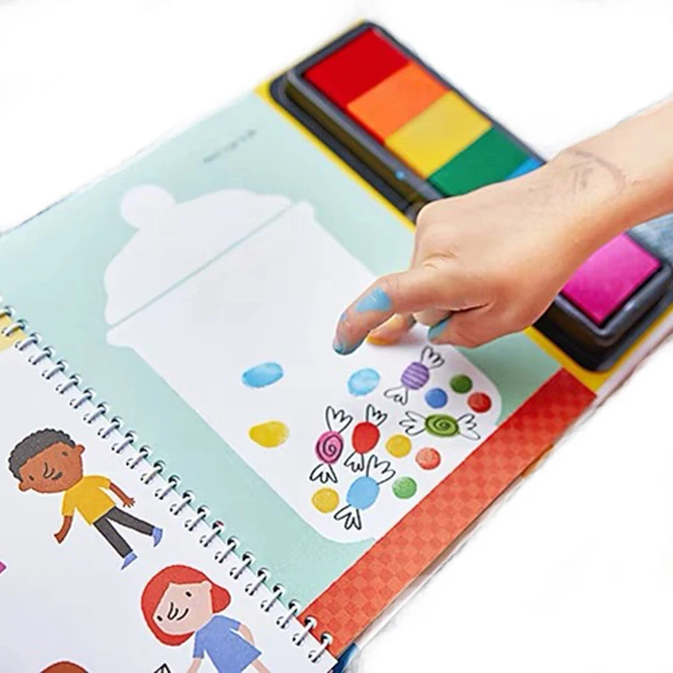 Best Seller Non Toxic Colorful Tempera Colors Handle Finger Paints Set