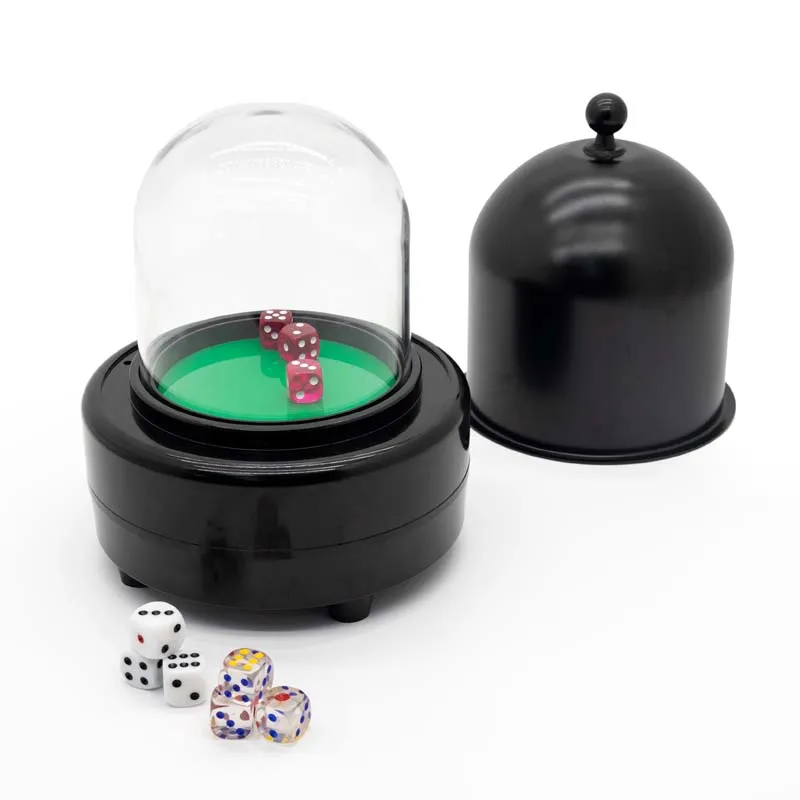 Intelligent and Fair Dice Casino Automat Cup for KTV Entertainment Wine Drinking Game Black Electric