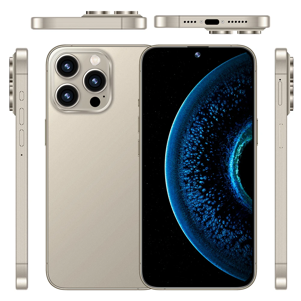 Original For Phone 15 Pro Max i15 14 13 16G 1T 5G Smartphone Cheap Telephone Telefono Inteligente Mobile Phone Low Price OPNEW