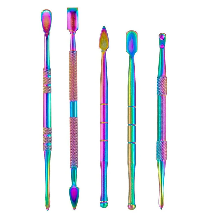 Factory Cheap Fashion Rainbow Color Metal Stainless Steel Clay Sculpting Pottery Trimming Tool