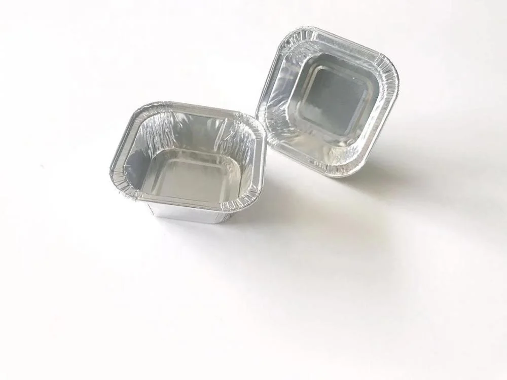 Factory custom fast food packaging disposable aluminum foil container 100ml
