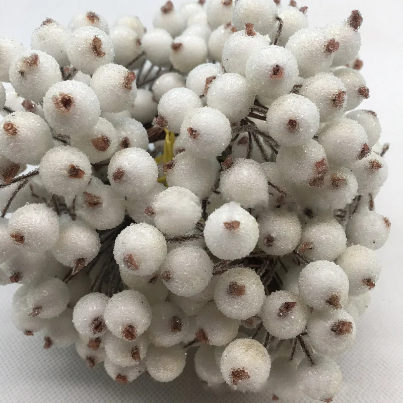 Artificial Red Foam Berry Picks Branch Blossom Flower Christmas Decorative Artificial Berry