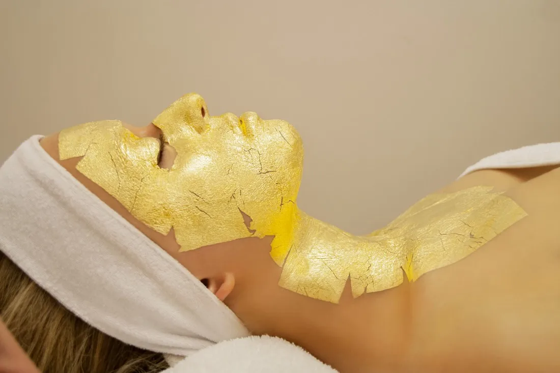 2020 новый продукт Высокое качество 24k Золотая Листья маска для лица спа или домашнего использования.