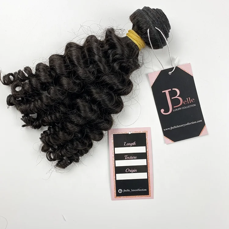 cheaper Good quality Matt and glossy hair extensions hang tag