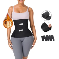 Новый дизайн эластичного дышащего пояса с логотипом на заказ, триммер для талии, пояс для живота, тренировочная лента для талии
