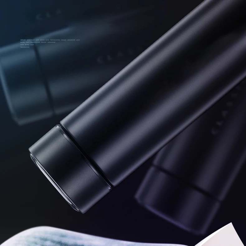 450ml Temperature Display Stainless Steel Smart Water Bottle Logo Custom Double Wall Insulated Thermal Cup Vacuum Flask