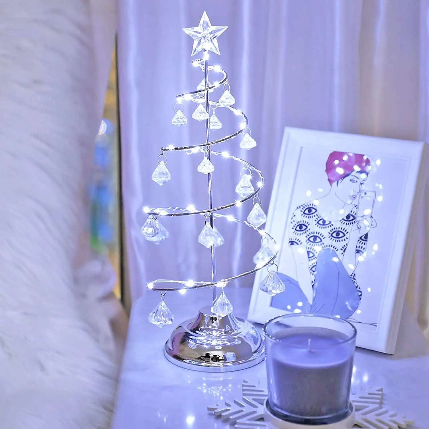 Battery Powered LED String Light star string fairy light Holiday Gift Wedding Christmas Decoration lights indoor