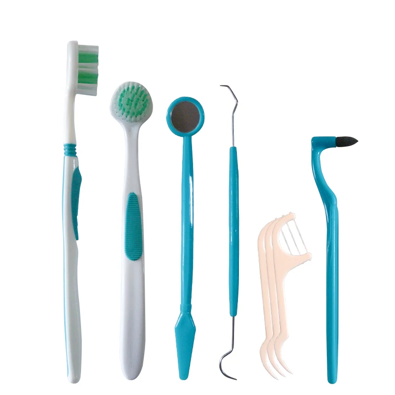 Oral Hygiene Portable Travel Oral Care 8 in 1 Orthodontics Toothbrush Kit