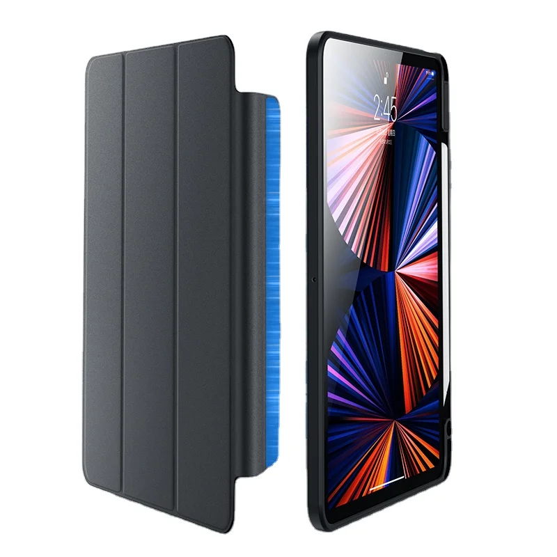Leather Detachable Magnetic Kid Case For Ipad Pro 12.9 Inch 2018 2021