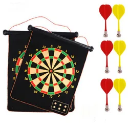 Yiwu Factory 15 Inch Double Sided Dart Board Home Fitness Equipment Magnetic Safety Dartboard for entertainment game play