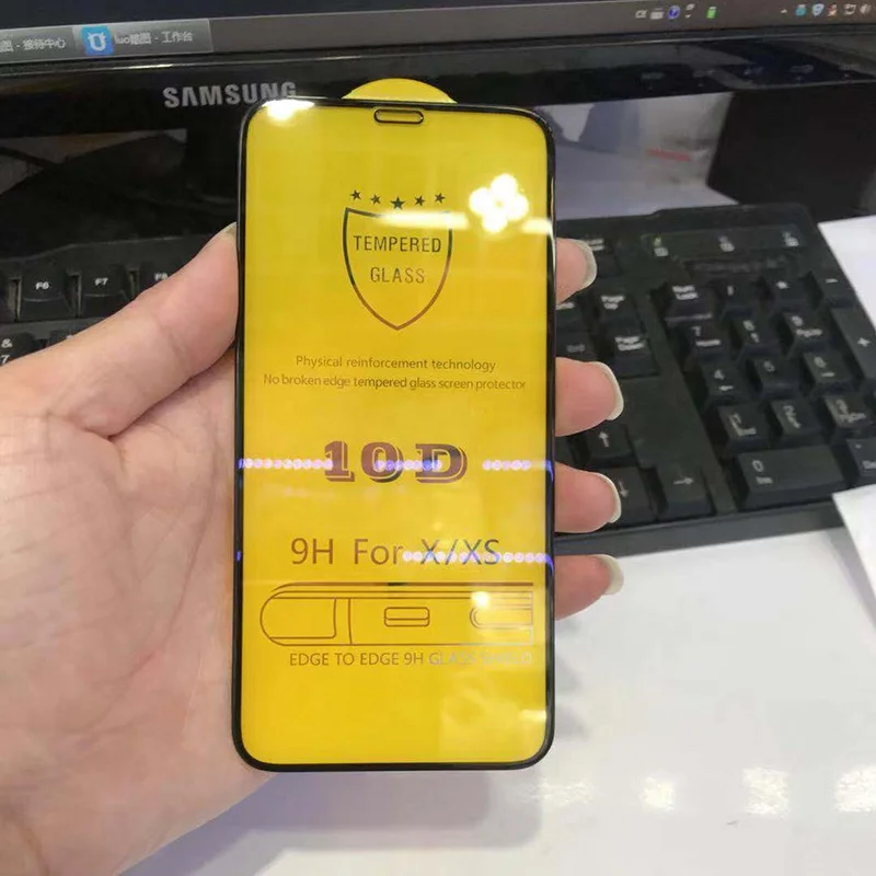 
10D 9H easy install tool tempered glass supplier screen protector for iphone 
