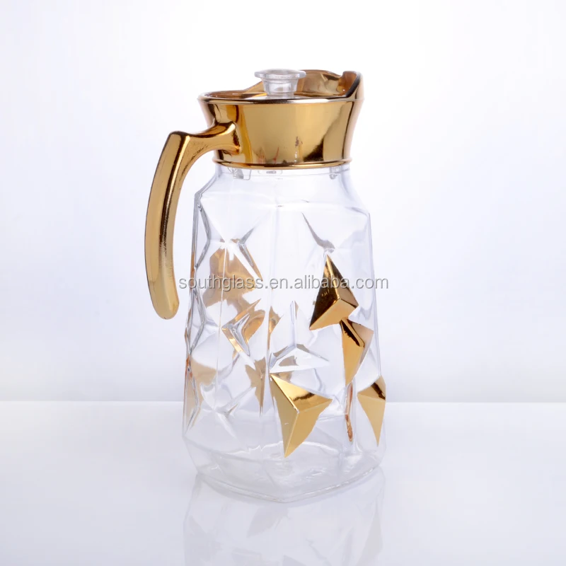 7 унций стакан + л кувшин лед дизайн золотой 7 шт. питьевых наборов, набор воды
