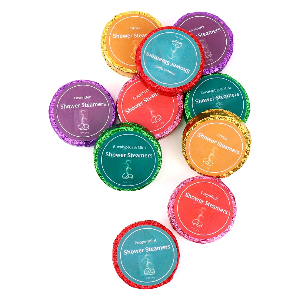 Customized OEM aromatherapy shower steamer with variety of flavors shower steamer aromatherapy essential oil