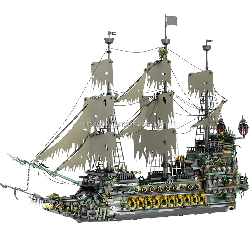Reobrix 66037 Compatible MOC 16016 the Flying Dutchman Assembly Model Building Block Kids  Bricks Toys Gifts Christmas Toys