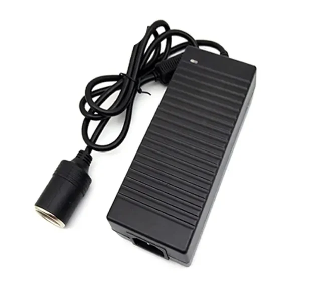 AC to DC Converter 110-220V to 12V Cigarette Lighter Socket Wall Plug 10A 120W Power adapter Charger All parts produced in China